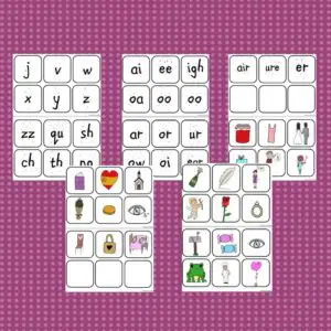 Phonics flashcard graphemes