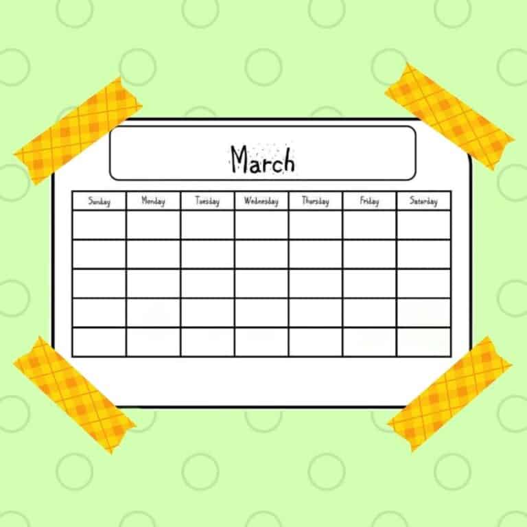 March Calendar Free Planner Petal Resources