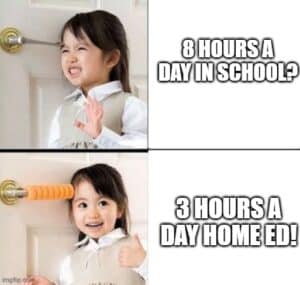 homeschooling meme