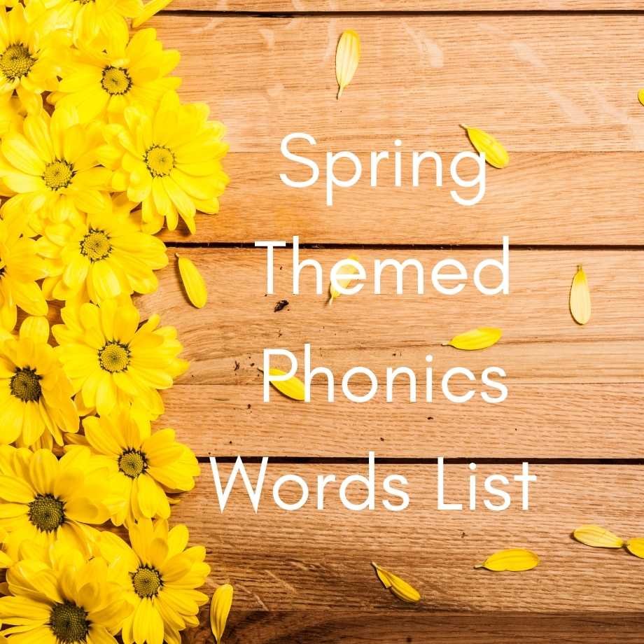springtime word list