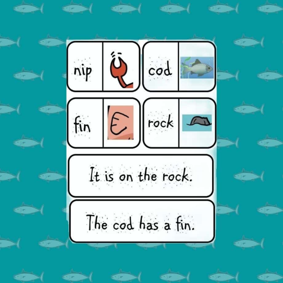 Under The Sea Phase 2 Free Words And Sentences Petal Resources