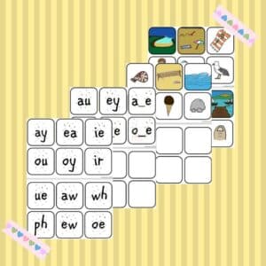 Phase 5 Beach Graphemes and Flashcards - Petal Resources