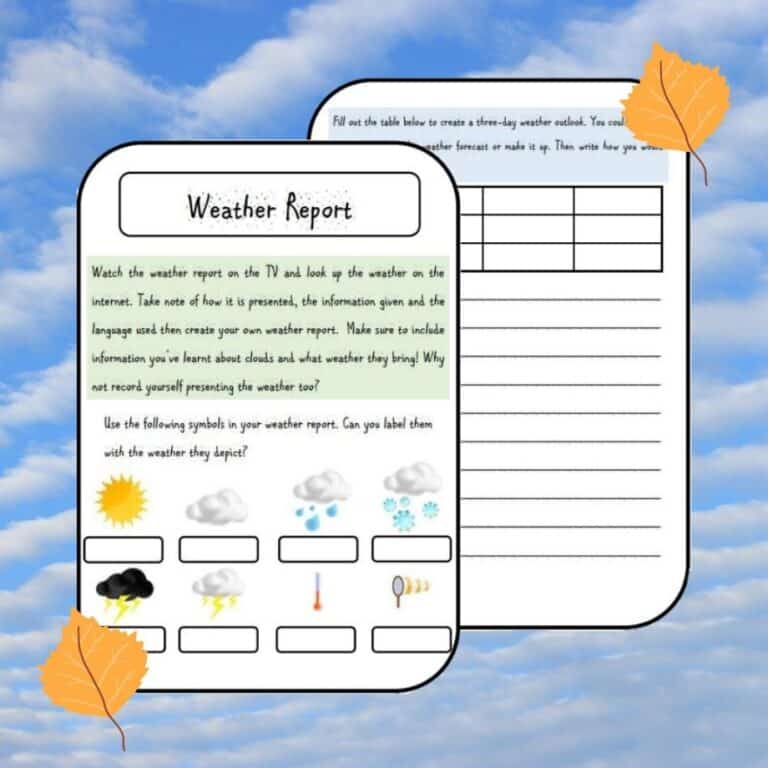 Weather Report For Kids Petal Resources