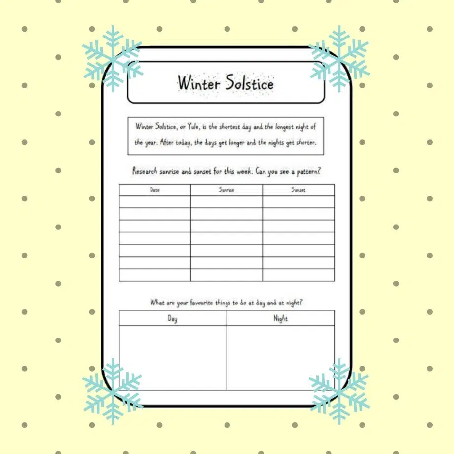 Winter Solstice for Kids