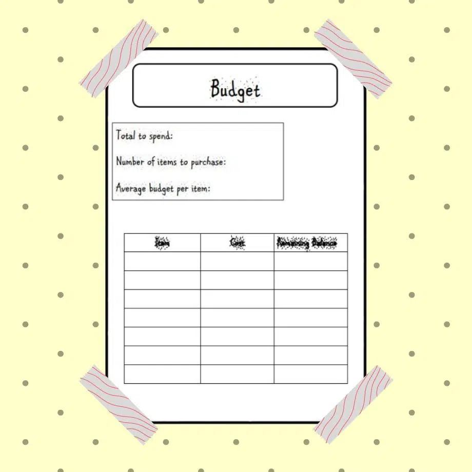 Budget Template