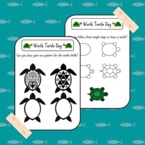 World Turtle Day Free Printable; It's Turtle Time - Petal Resources