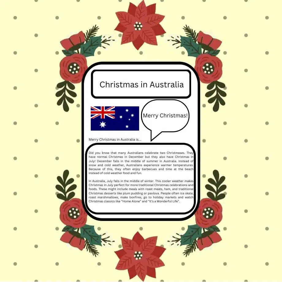 traditions for Christmas in Australia